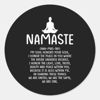 Sticker Rond Méditation Temple Bouddhiste Bouddhiste Médiate