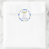 Sticker Rond Mediterranean Tile Main Squeze Lemon Enterrement d (Sac)