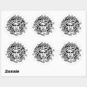 Sticker Rond Medusa (Feuille)