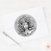 Sticker Rond Medusa (Enveloppe)