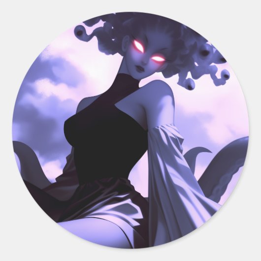 Sticker Rond Medusa (Devant)