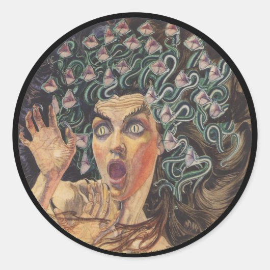 Sticker Rond Medusa 1895 (Devant)