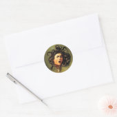 Sticker Rond Medusa, Caravaggio (Enveloppe)