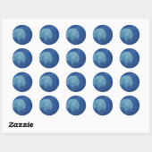 Sticker Rond méduse (Feuille)