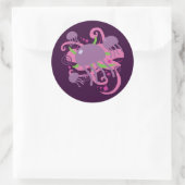 Sticker Rond Méduse (Sac)