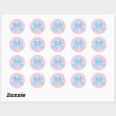 Sticker Rond Méduse de Kawaii (Feuille)