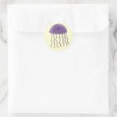 Sticker Rond Méduse de raisin (Sac)