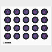 Sticker Rond Meduza (méduse/méduse, créature semblable à la méd (Feuille)
