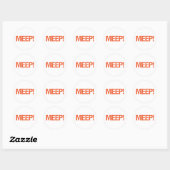 Sticker Rond Meep (Feuille)