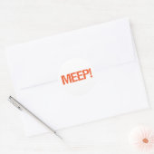 Sticker Rond Meep (Enveloppe)