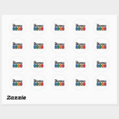 Sticker Rond Meeples Board Gamer (Feuille)