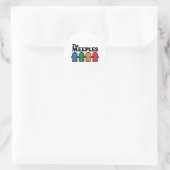 Sticker Rond Meeples Board Gamer (Sac)
