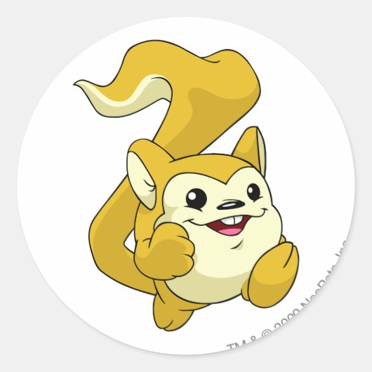 Sticker Rond Meerca Jaune (Devant)