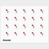 Sticker Rond Meerkat avec ballon (Feuille)