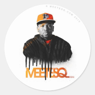 Sticker Rond MeetESQ.com pulvérisé
