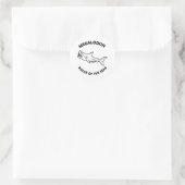 Sticker Rond Megalodon (Sac)