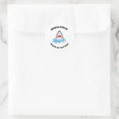 Sticker Rond Megalodon (Sac)