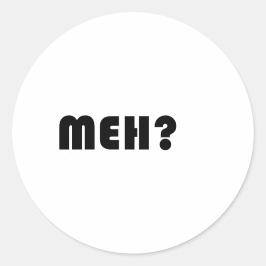 Sticker Rond Meh (Devant)