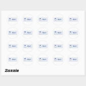 Sticker Rond Meh - Facebook (Feuille)