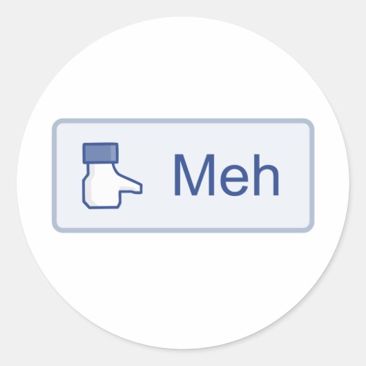 Sticker Rond Meh - Facebook (Devant)