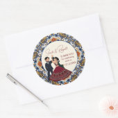 Sticker Rond Mehndi et sangeet mariage indien merci pour (Enveloppe)