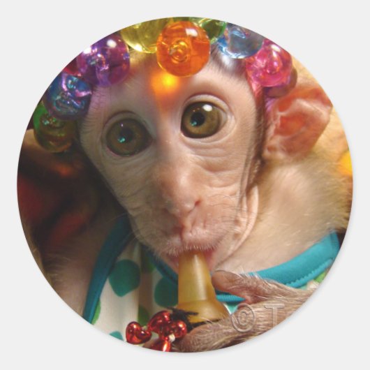 Sticker Rond Meiki doux (Devant)