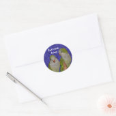 Sticker Rond Meilleur Amis Cute Oiseaux Amitié (Enveloppe)