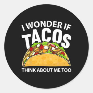 Sticker Rond Meilleur Art Taco Hommes Femmes Cinco De Mayo Mexi