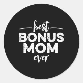 Sticker Rond Meilleur Bonus Maman Jamais Audacieux Patiné La Fê