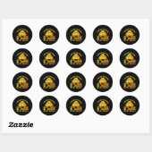 Sticker Rond Meilleur Conception De Bowling Pour Hommes Femmes (Feuille)