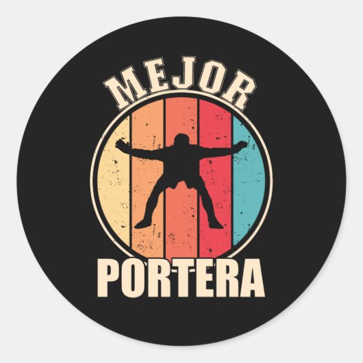 Sticker Rond Meilleur gardien de but (Devant)