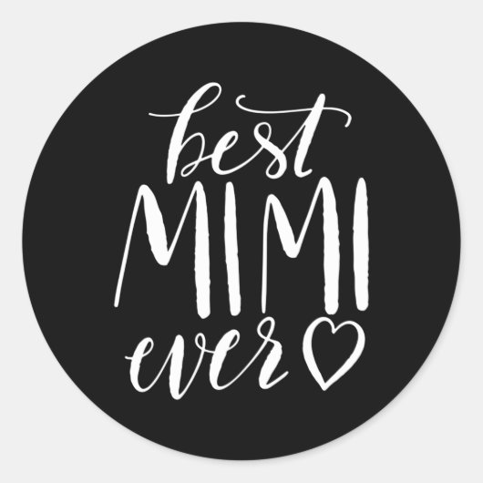 Sticker Rond Meilleur Grand Mimi (Devant)