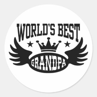 Sticker Rond Meilleur grand-père du monde
