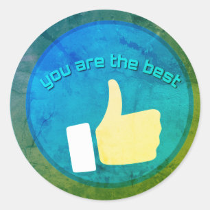 Sticker Rond Meilleur, Motivation, Cliquez Sur