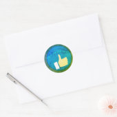 Sticker Rond Meilleur, Motivation, Cliquez Sur (Enveloppe)