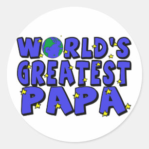 Sticker Rond Meilleur Papa du Monde
