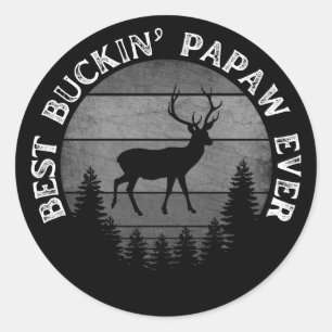 STICKER ROND MEILLEUR PAPAW À ABATTRE JAMAIS
