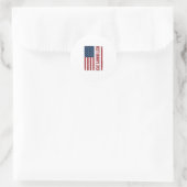 Sticker Rond Meilleur Papi Patriote Drapeau Vector Design_1 (Sac)