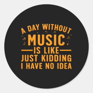 Sticker Rond Meilleur professeur de musique pour l'école de pro