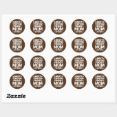 Sticker Rond Meilleur Tripod Chien Maman Jamais Amputé Trois Ha (Feuille)