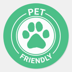 Sticker Rond Meilleur Westie Chat et Chien Meilleurs Amis Dessi