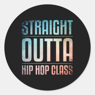 Sticker Rond Meilleure Danse Hip hop Art Pour Hommes Femmes Hip