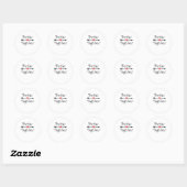 Sticker Rond Meilleure esthétique moderne ensemble (Feuille)