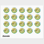 Sticker Rond Meilleure fréquentation (Feuille)