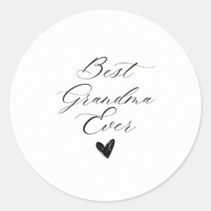 Sticker Rond Meilleure grand-mère