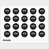 Sticker Rond Meilleure idée cadeau Nanny Ever (Feuille)