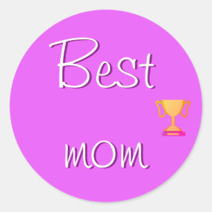 Sticker Rond Meilleure maman Emoji