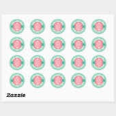 Sticker Rond Meilleure Maman Ever (Feuille)
