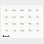 Sticker Rond Meilleure maman jamais (Feuille)