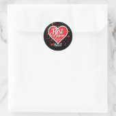 Sticker Rond Meilleure maman jamais (Sac)